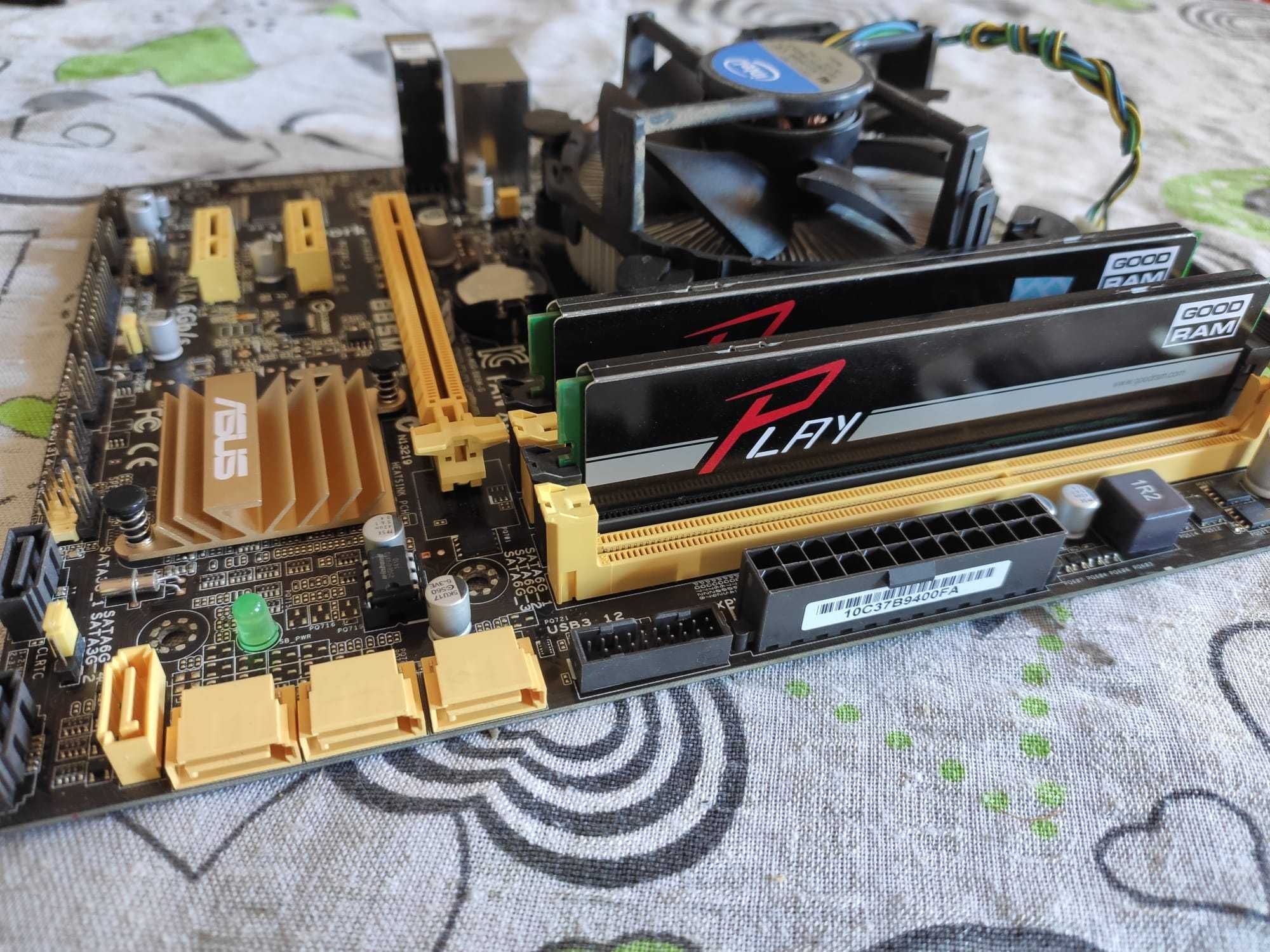 Płyta główna + procesor + pamięć 8GB RAM + Asrock B85M + Intel i5-4590