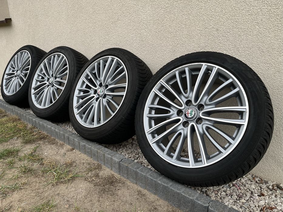 Koła felgi aluminiowe 18” Alfa Romeo 5x110 opony zimowe Falken