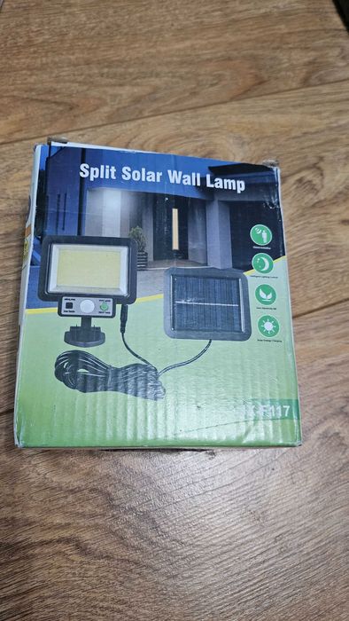 Lampa solarna z czujnikiem ruchu ogrodowa jx-f117