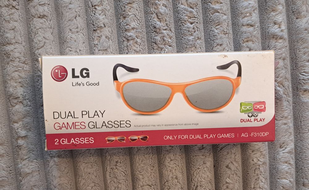 Okulary 3d. dual play Games glasses LG