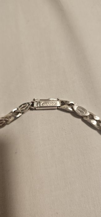 Łańcuszek srebrny wzór Cartier