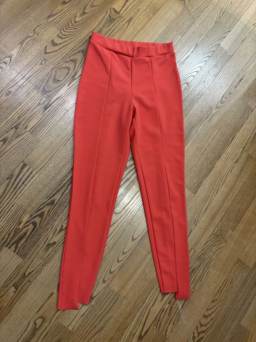 Eleganckie nowe koralowe spodnie Missguided 36 S na komunię chrzest
