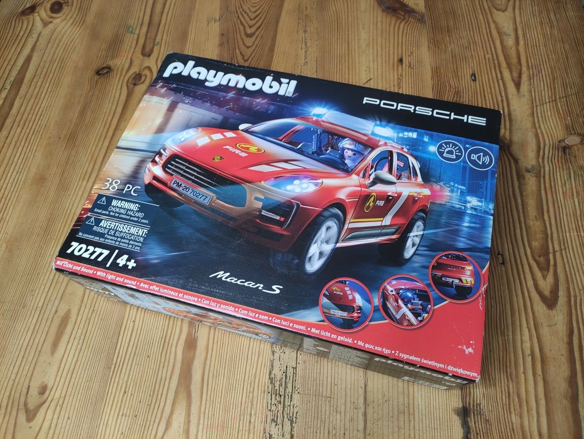 Playmobil straż pożarna Porshe macan s 70277 nowe