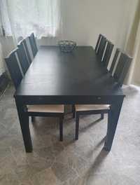 Duży Stół rozkładany + 6 krzeseł
