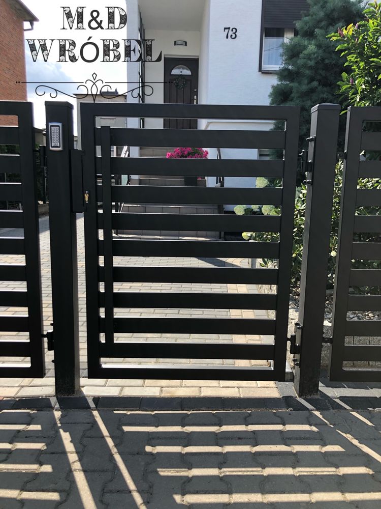 Brama przesuwna bramy przesuwne wjazdowe 4m 5m Ocynk Panel 3D plot