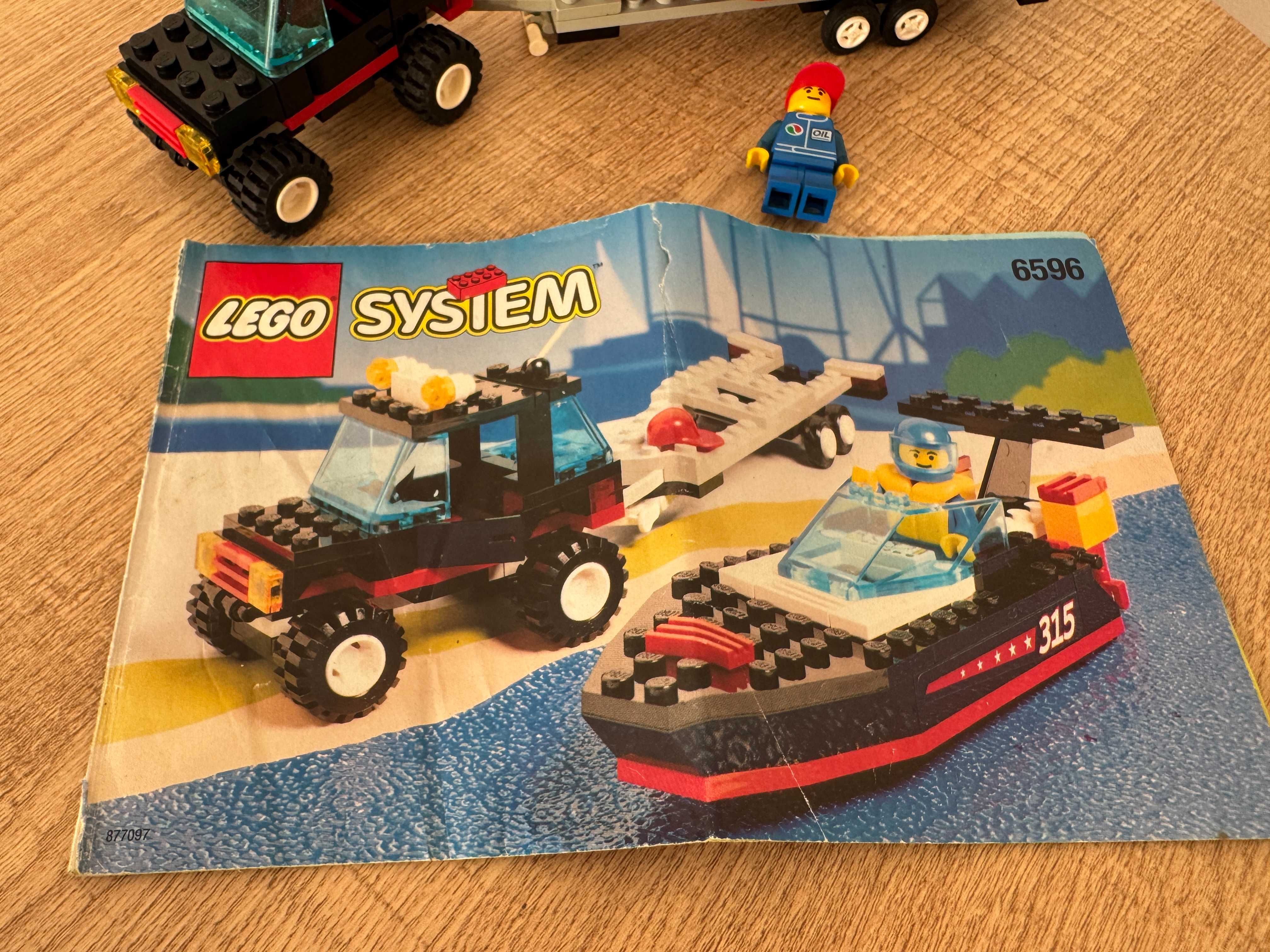 LEGO City Town Classic 6596 - 2 Motorówka i Auto Wave Master 1995 rok