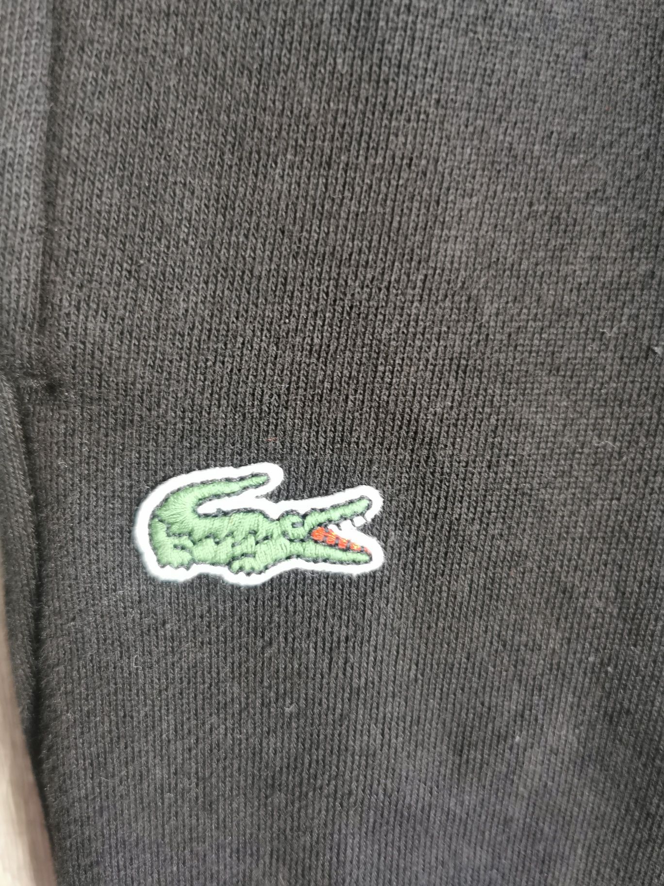 Czarne męskie spodnie dresowe Lacoste Sport XL