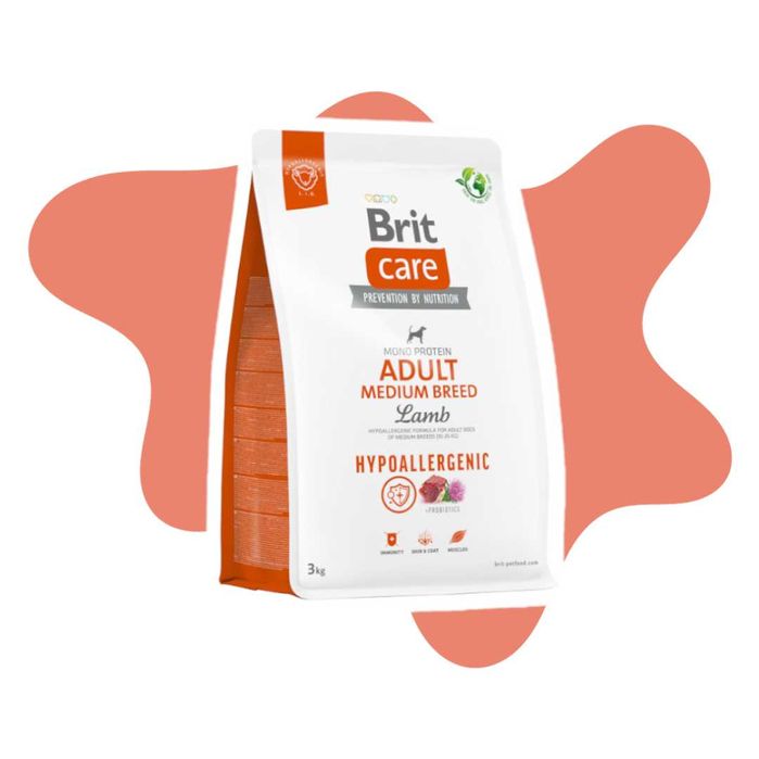 Brit Care Hypoallergenic Adult Medium Lamb 3kg dorosłe średnie rasy