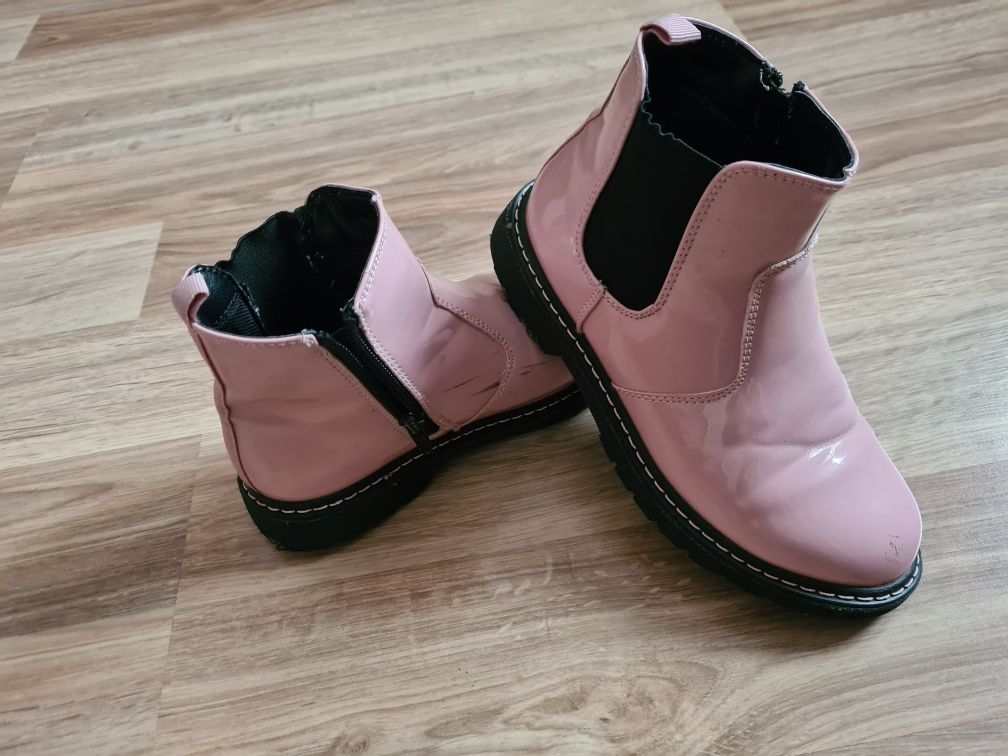 Buty botki dziewczęce
