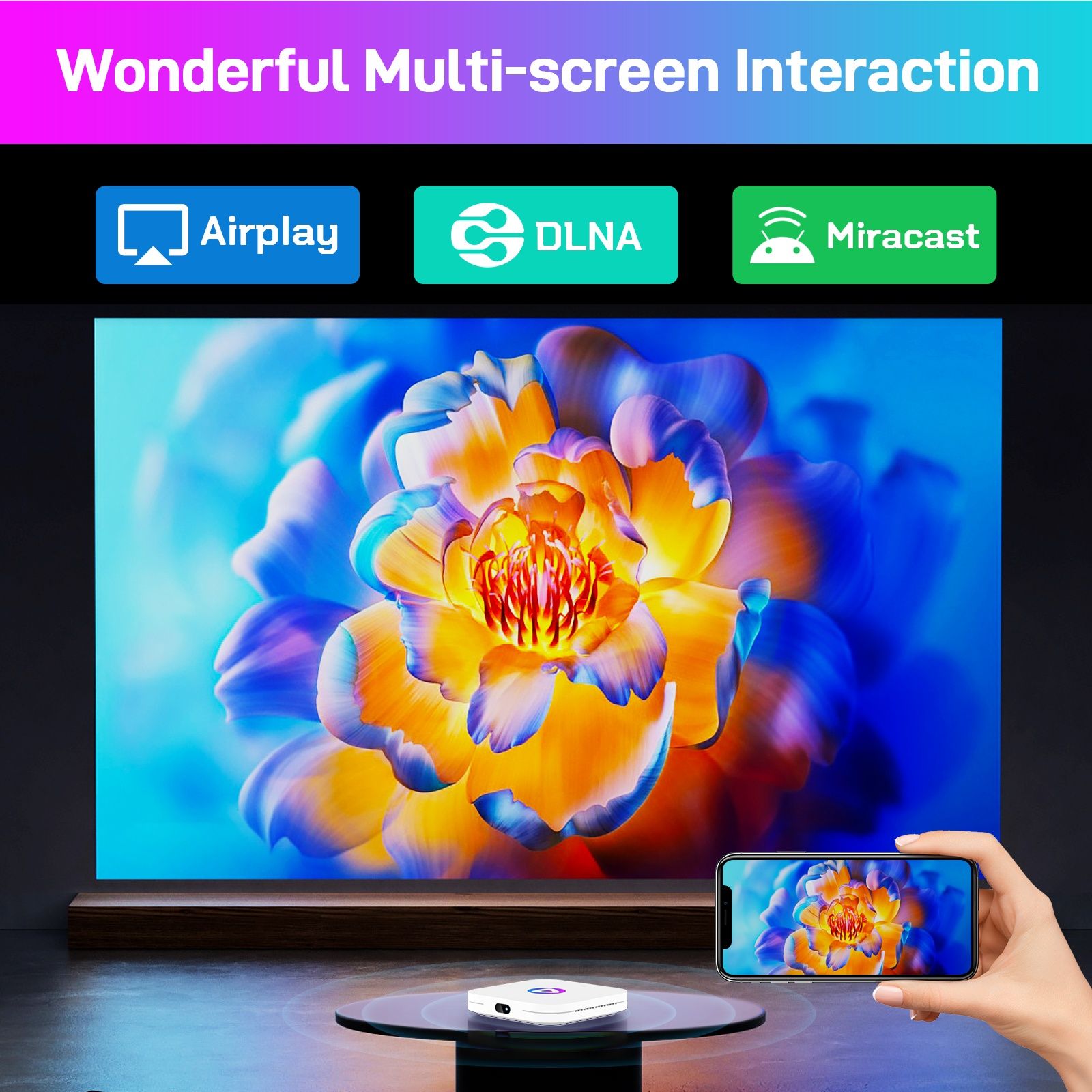 Смарт ТВ приставка H96Max M1 4/64Gb Android 13 smart TV box 8k white