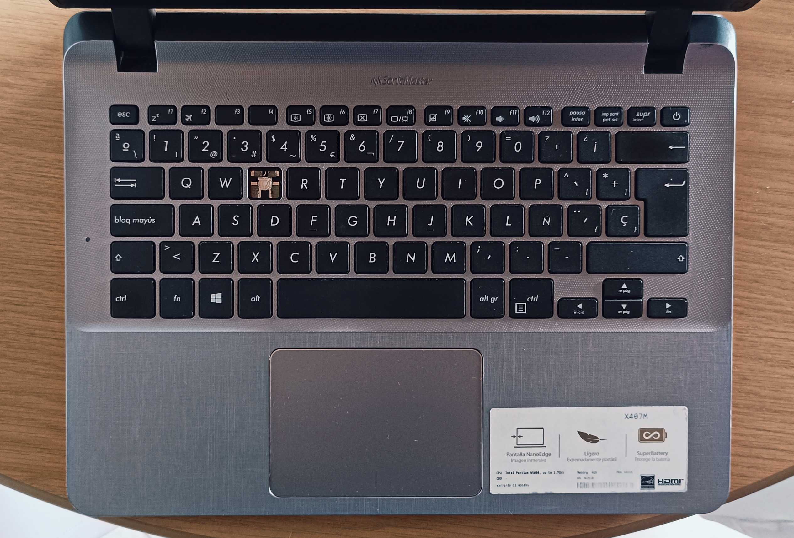 Portátil ASUS para peças ou reparação