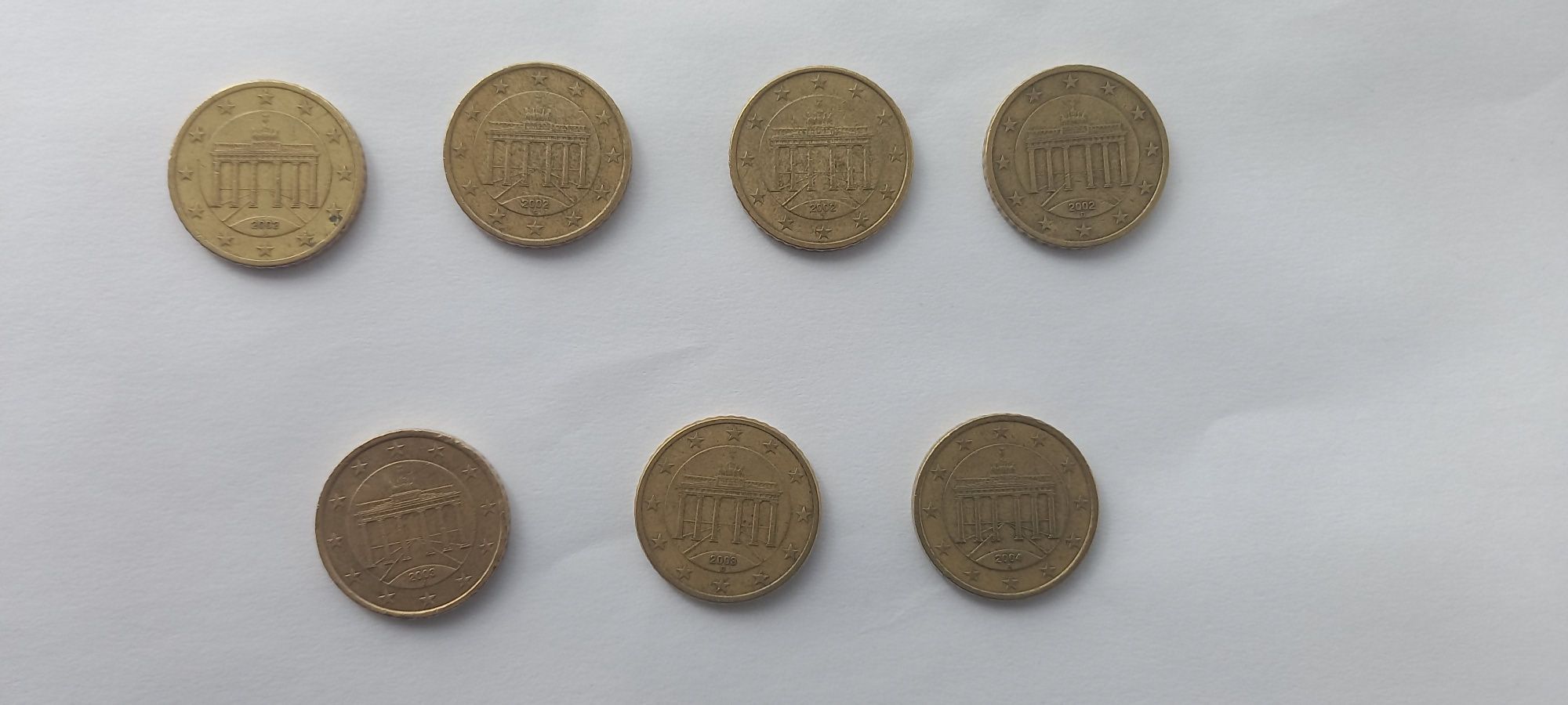 50 евроцентів Німеччина 2002 2003 2004