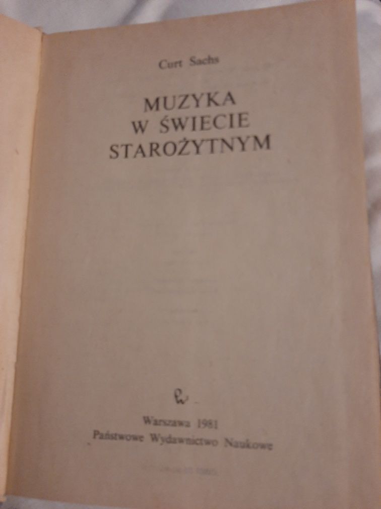 Muzyka w świecie starożytnym. Curt Sachs