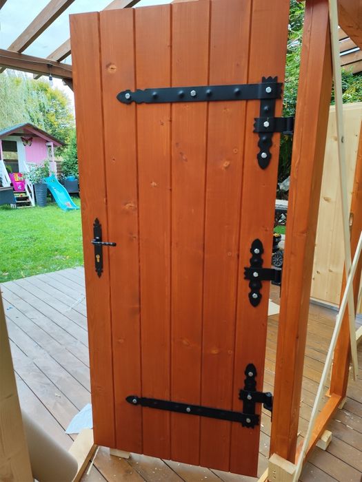 Drzw ocieplanei 65mm domków drewnianych gospodarcze piwnicze