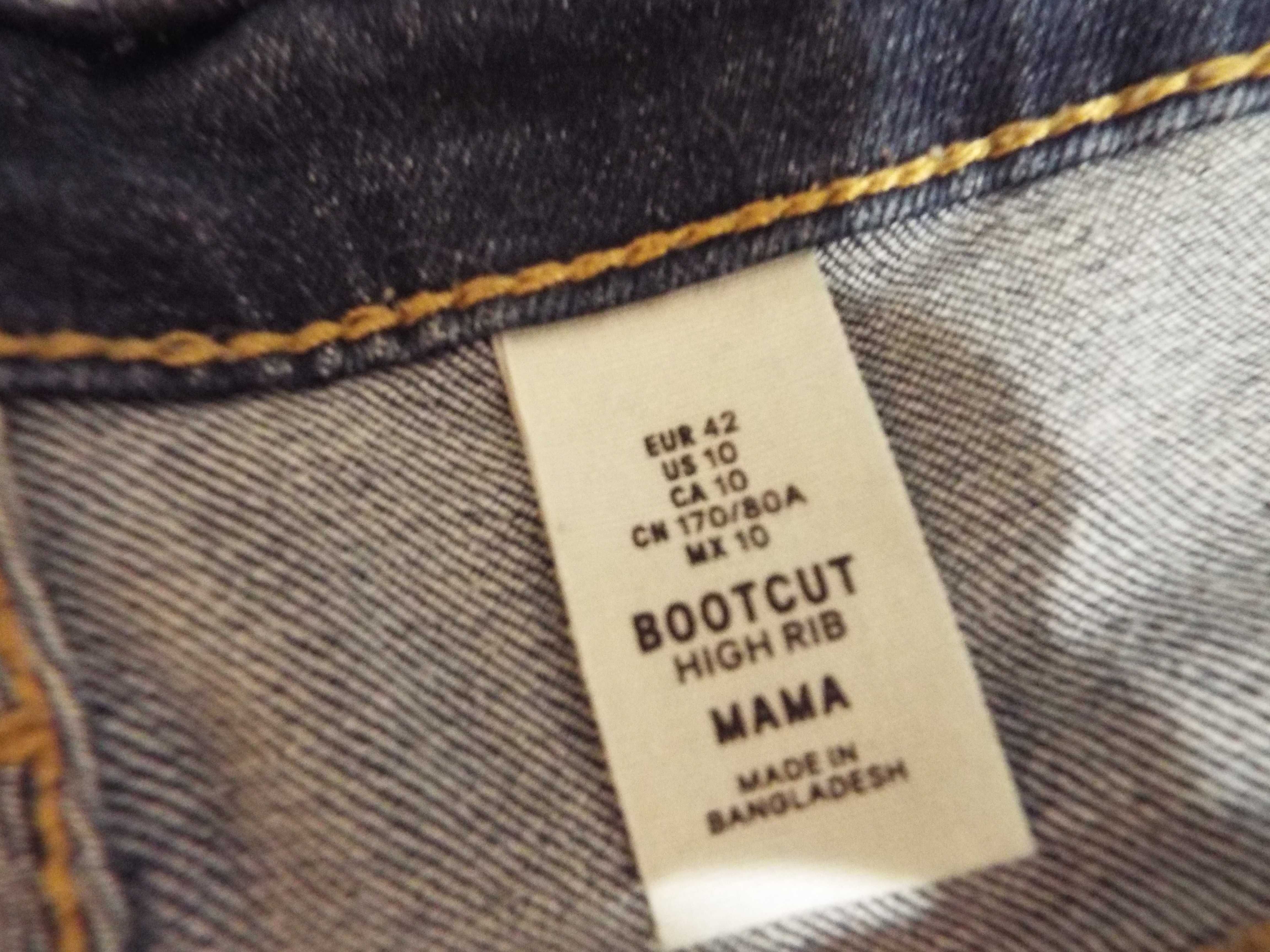 Jeansy ciążowe H&M Mama rozmiar 42