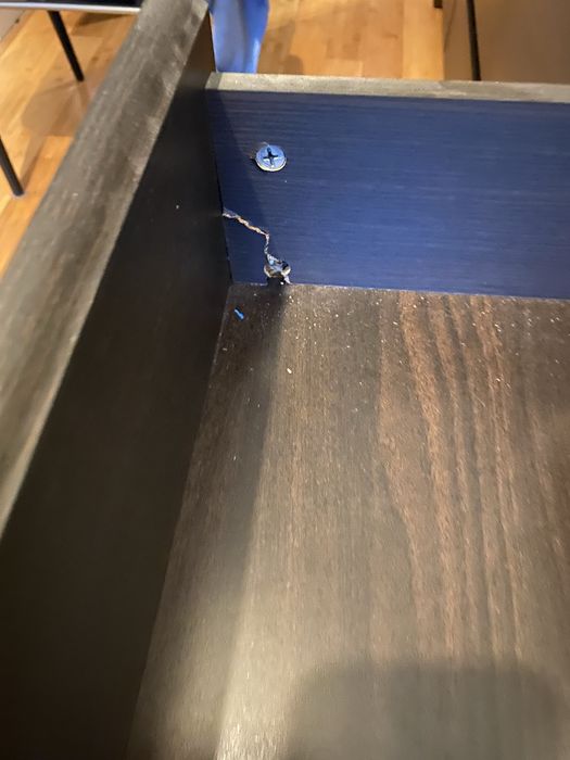 Komoda Black Red White drewniana