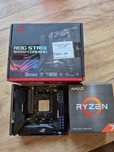 Zestaw płyta asus B550i strix 5800x 2x16gb ram ddr4 dominator