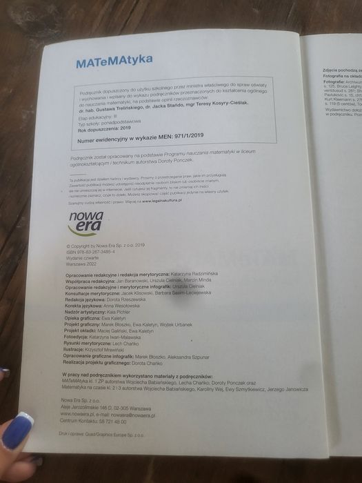 Podręcznik do matematyki MATeMAtyka 1