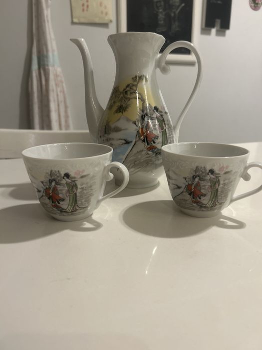 Conjunto chá vintage loiça chinesa