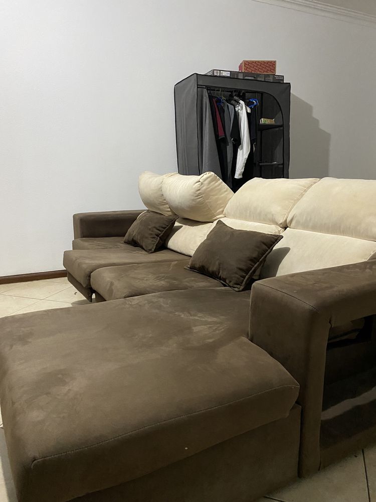 Sofa Long Chaise 4 Lugares