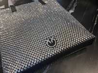Pinko Damska torebka mini shopper NERO LIMOUSINE-SHINY NICKEL
