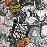 50 Stickers Autocolantes Góticos Coloridos
