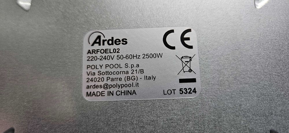 Placa Portátil ARDES 2 zonas novo