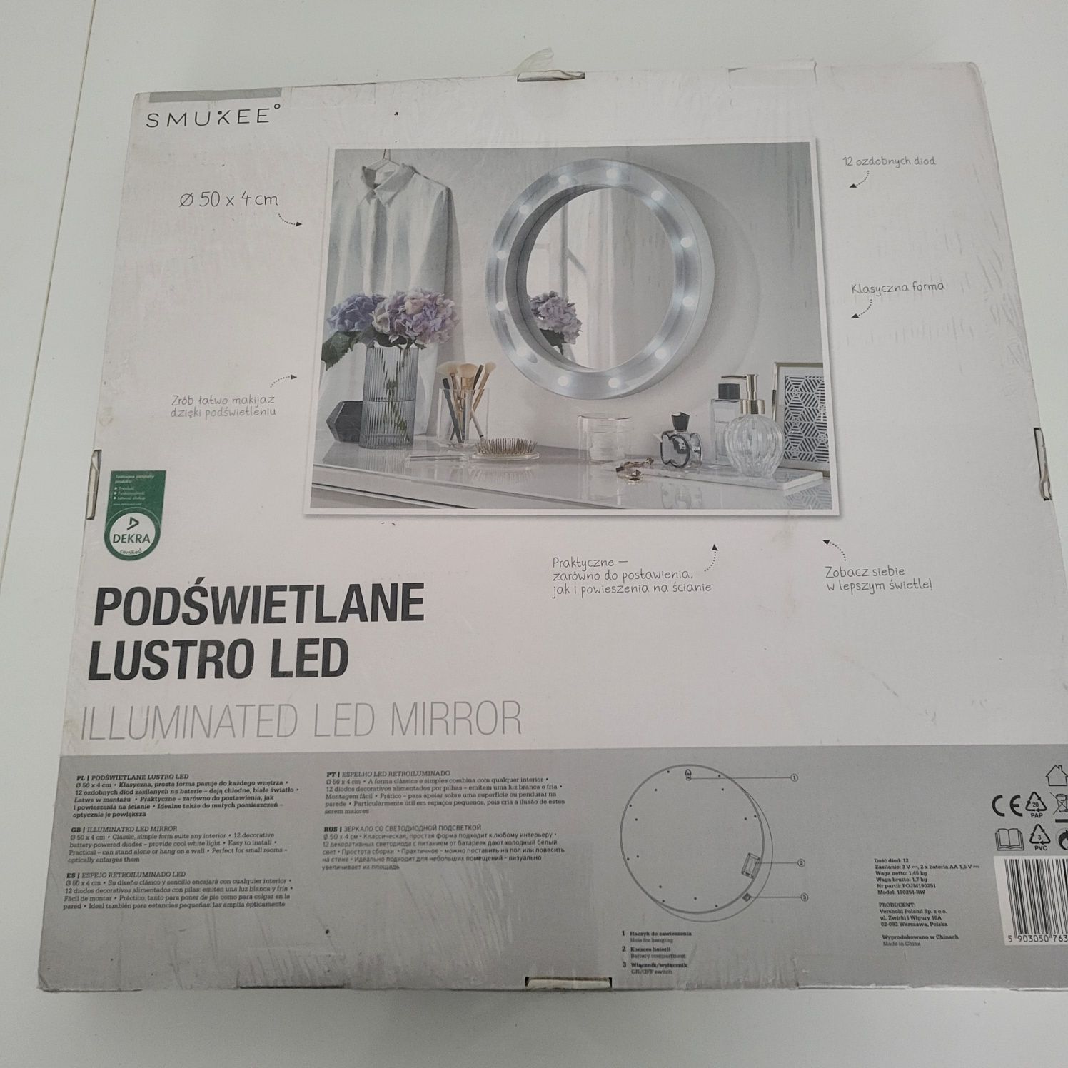 Lustro Led . 12 diod