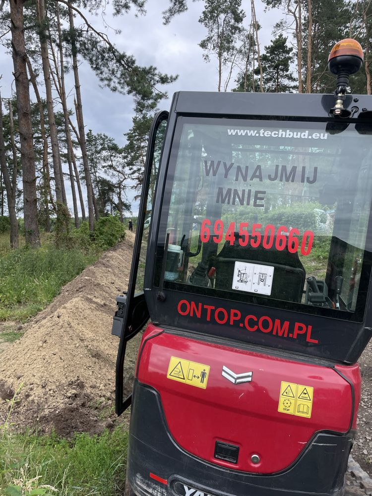 YANMAR SV 22 minikoparka wynajem wykop sam