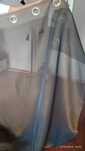 cortinados em organza com varão em inox