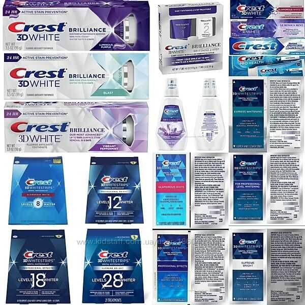 Crest 3D WHITE Professional whitestrips отбеливающие полоски - USA