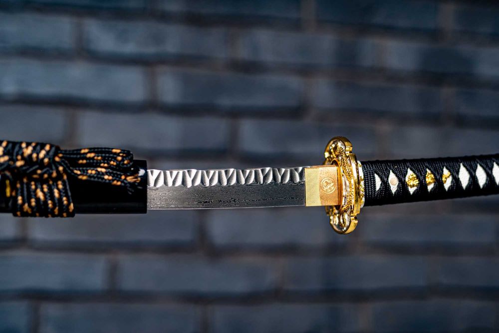 Miecz Samurajski Japońska Katana Stal Damasceńska Handmade Wa-Wa