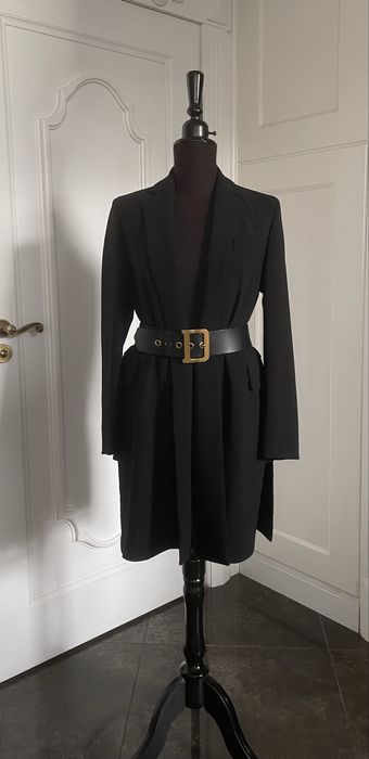 MAX MARA piękny długi żakiet z rozporkami