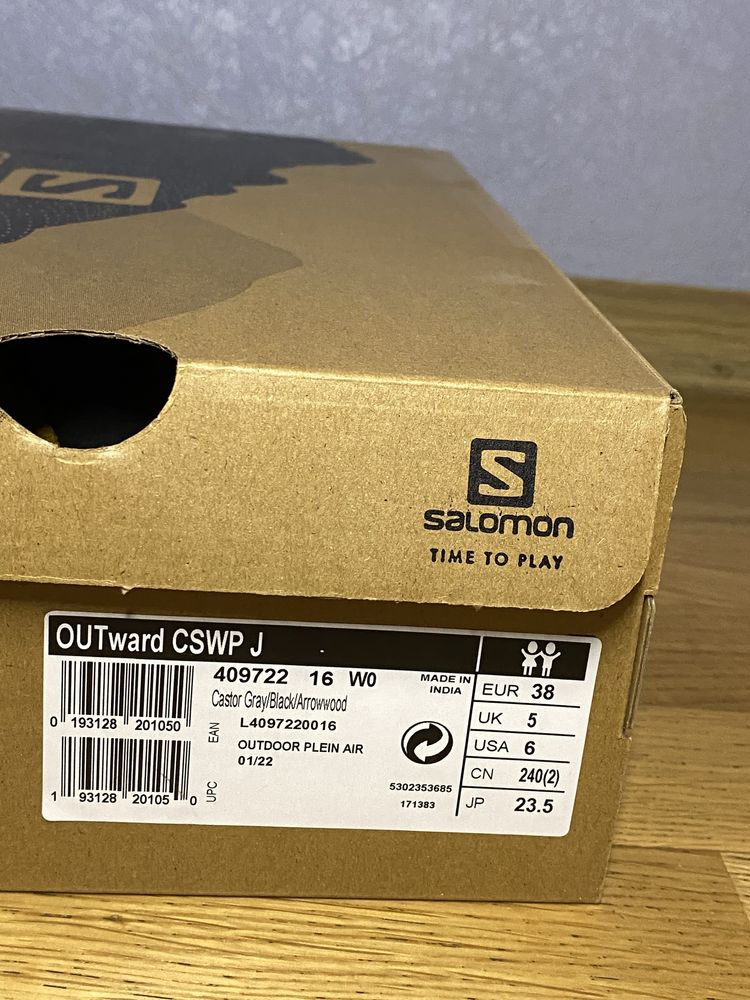 Трекінгові черевики Salomon Outward Cswp J 409722 09 W0 Castor