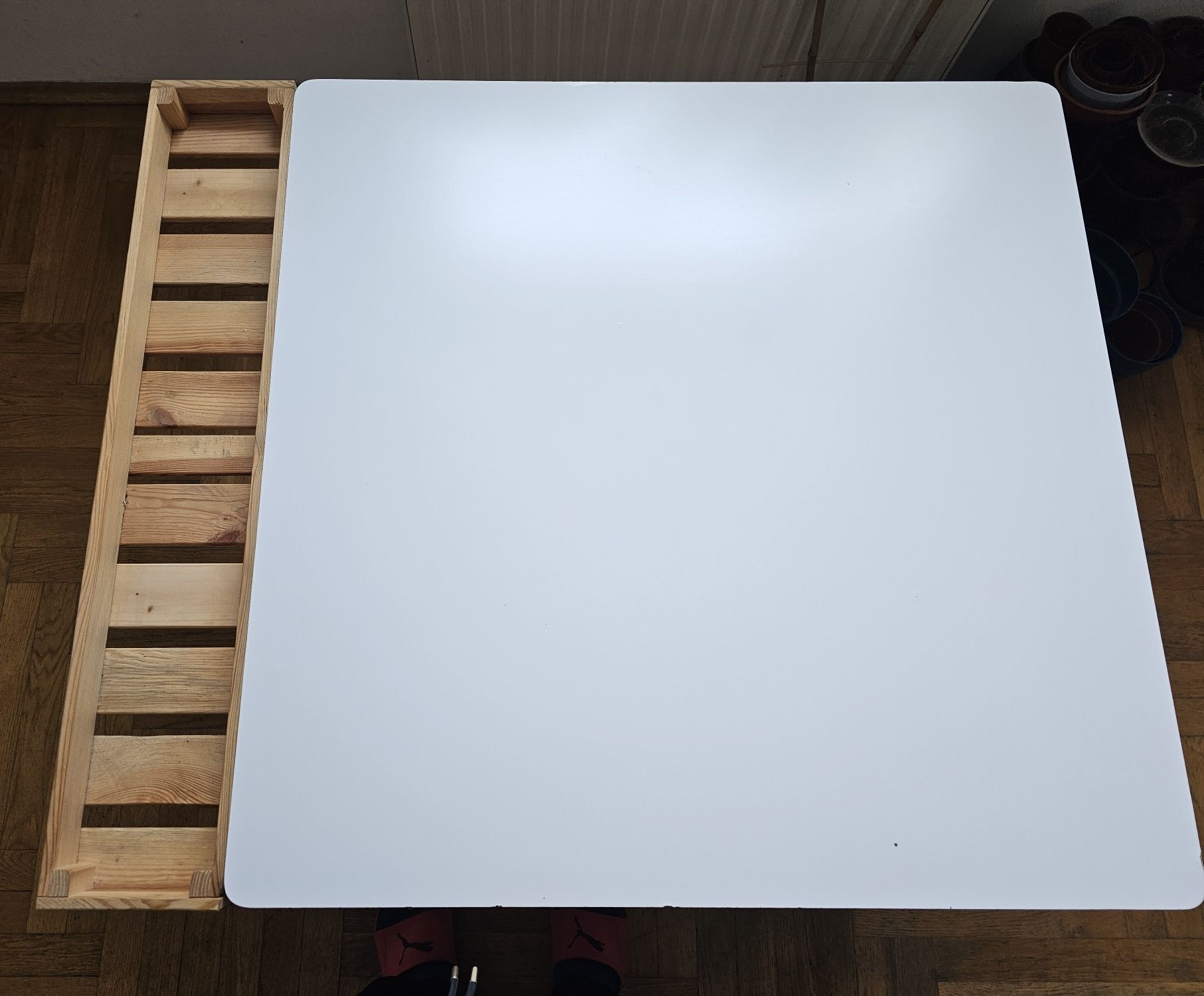 Stół kwadratowy biały 80x80