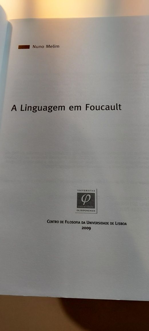 A Linguagem em Foucault - Nuno Melim