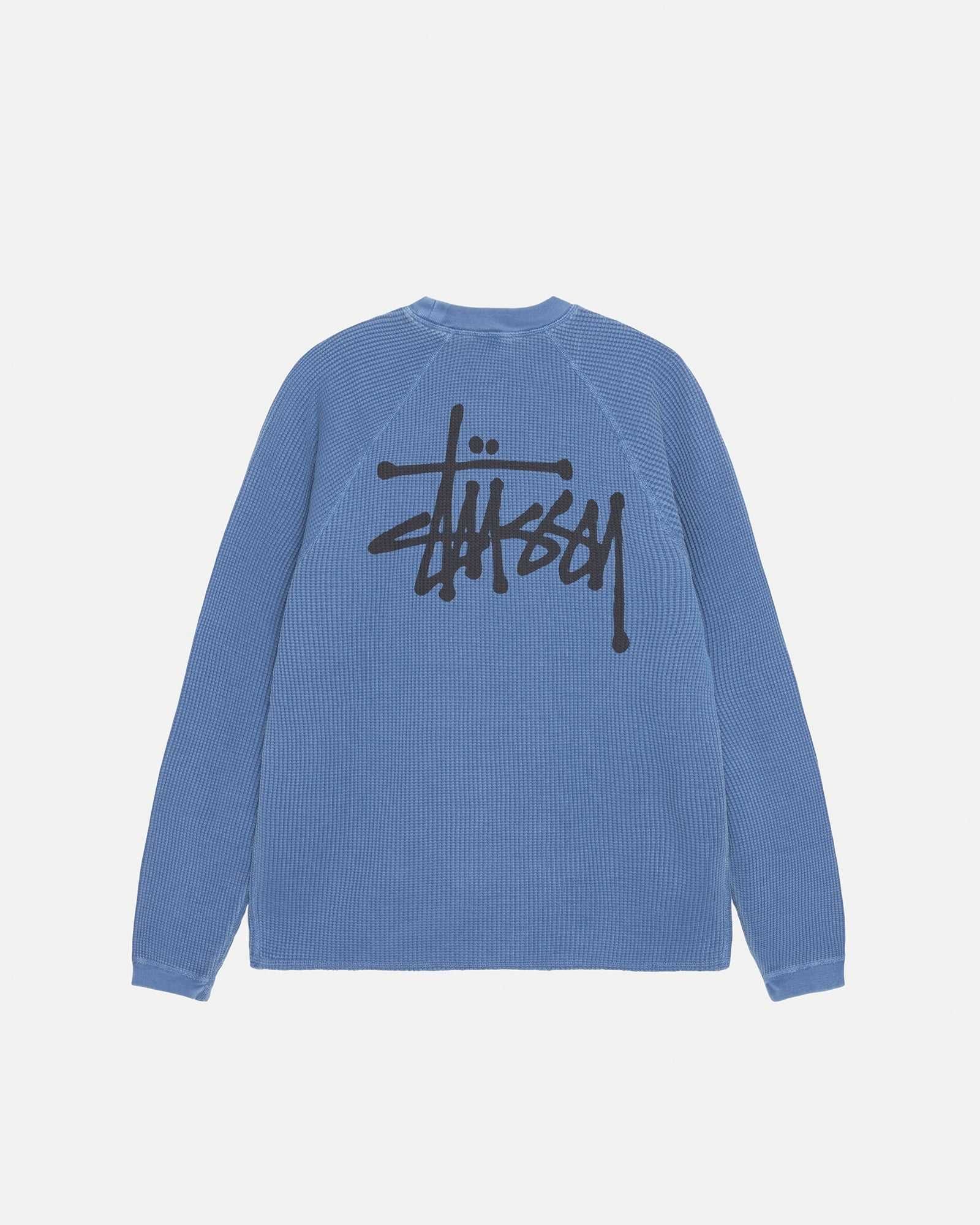 Лонгслів STUSSY Basic Stock Long Sleeve Thermal Blue