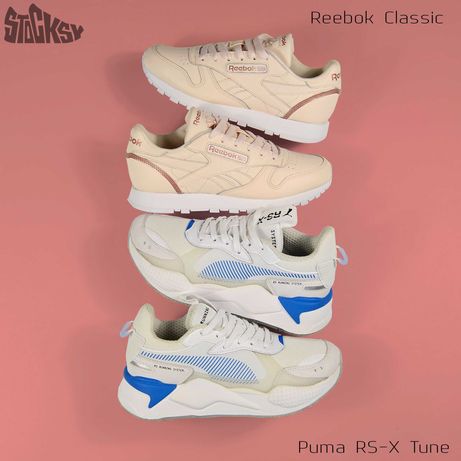Reebok Classic Leather. Puma RS-X Tune. Размер 37