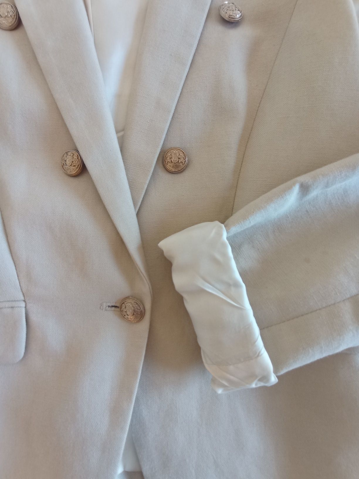 Blazer Mango de linho tam. M