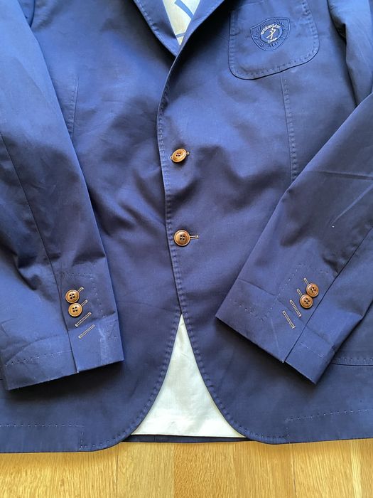 Bawełniana marynarka z podwójnym splotem M 52 Interview Sarar