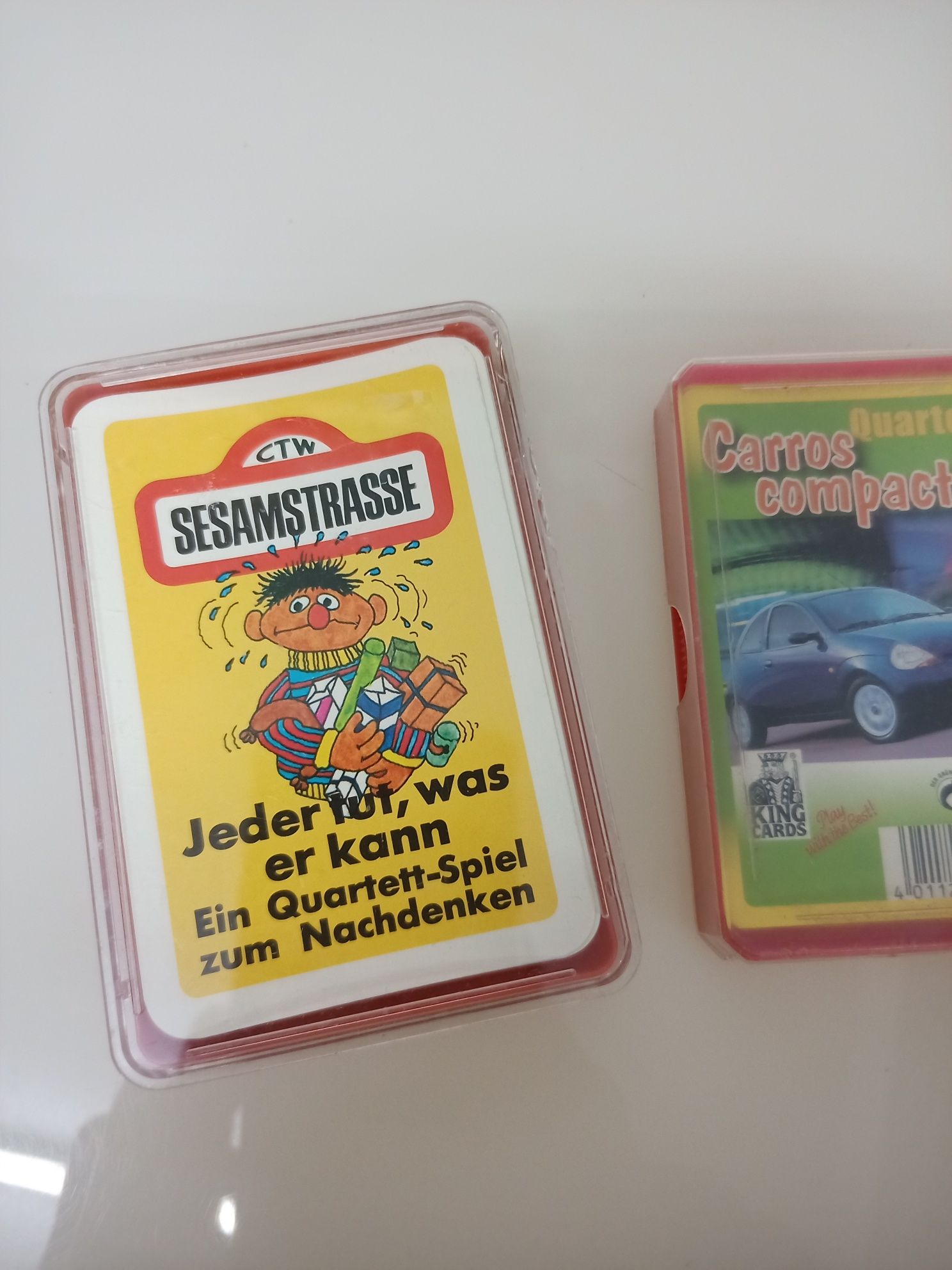 cartas jogo Rua sésamo, carros  - não são majora