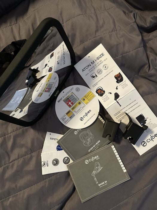 Автолюлька з базою Cybex Aton M i-Size + Izofix Base M - Navy Blue