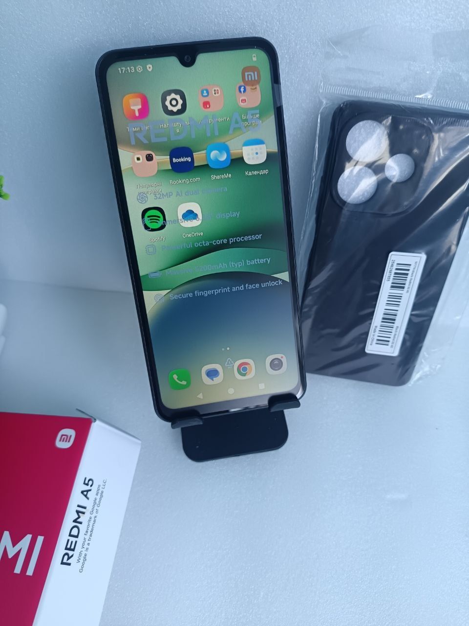 4/128GB, новый Xiaomi redmi a5, телефон+чехол