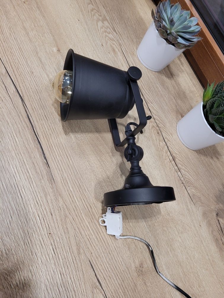 Lampa kinkiet loft vintage retro Cosmolight DETROIT W01758BK