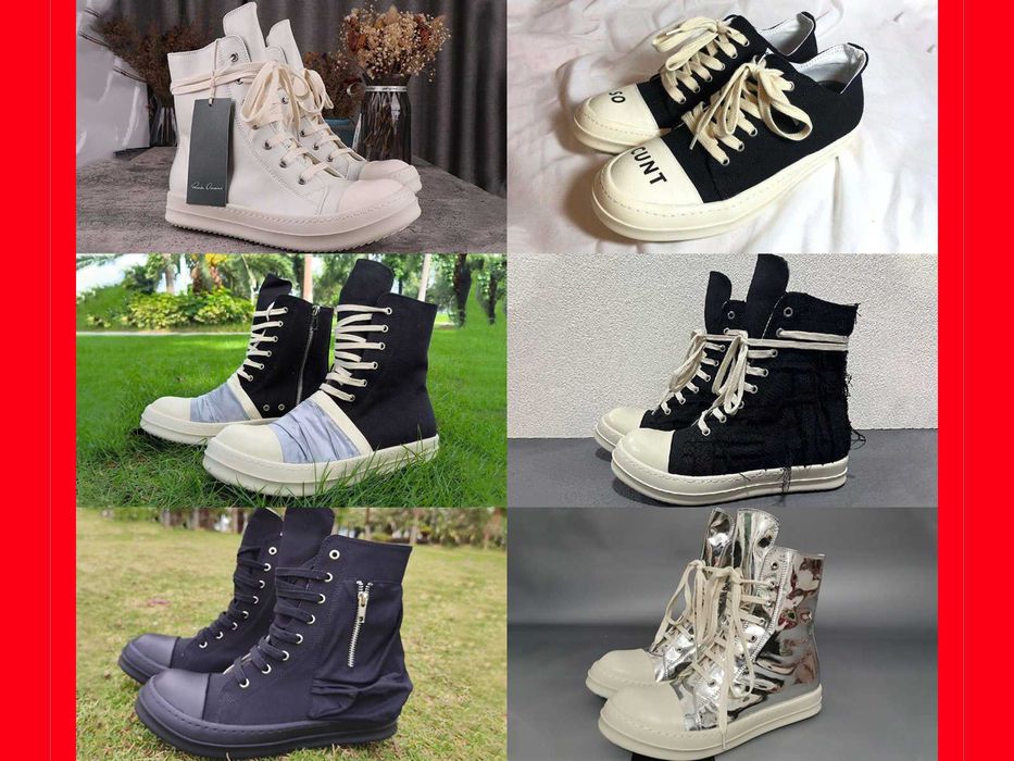 ВСІ КОЛЬОРИ‼️ Унісекс кросівки Rick Owens Ramones (DRKSHDW) • 36–46