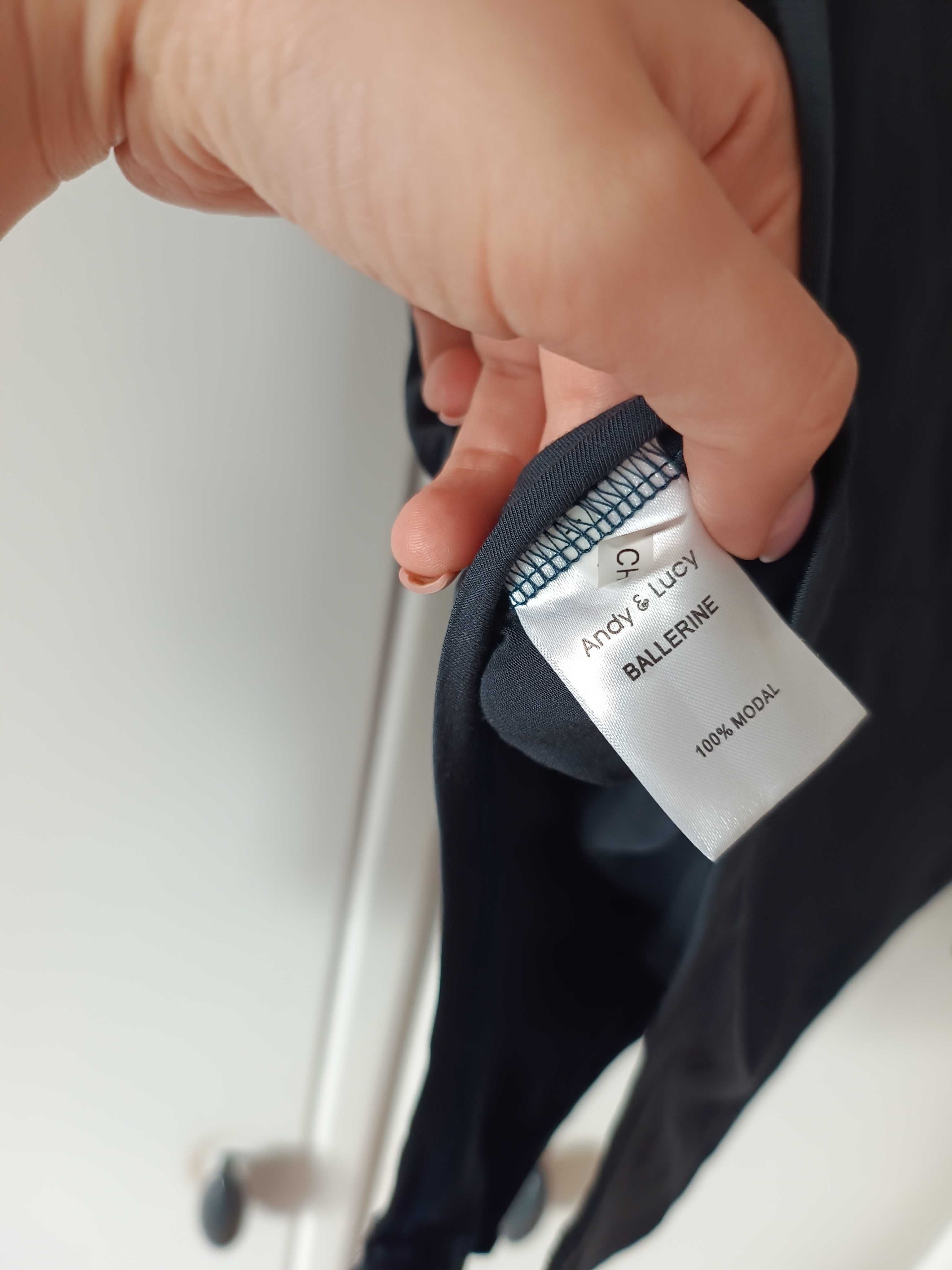 nowe czarne ciemnogranatowe body damskie bluzka z dlugim rekawem 38M40