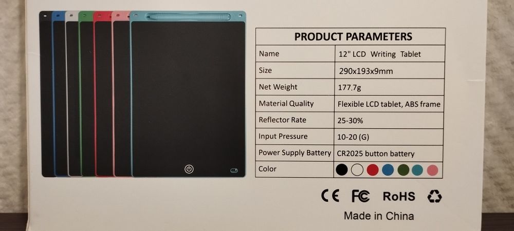 Графічний планшет для малювання 12 дюймів 29х29см