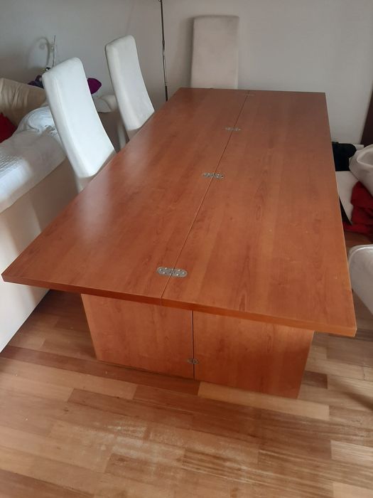 Aparador cerejeira com mesa integrada