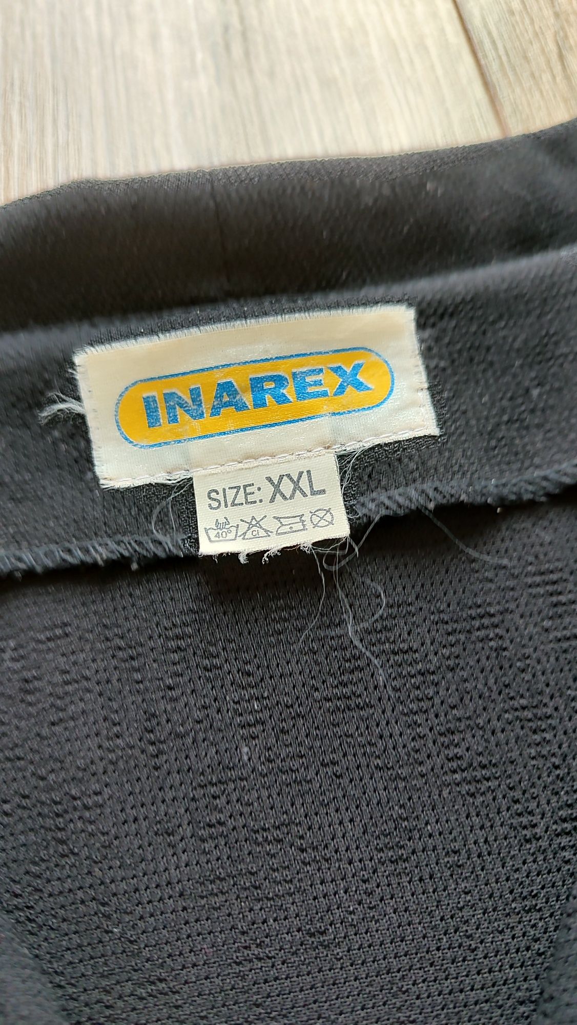 Czarna koszulowa bluzka retro XXL Inarex koszula vintage 44