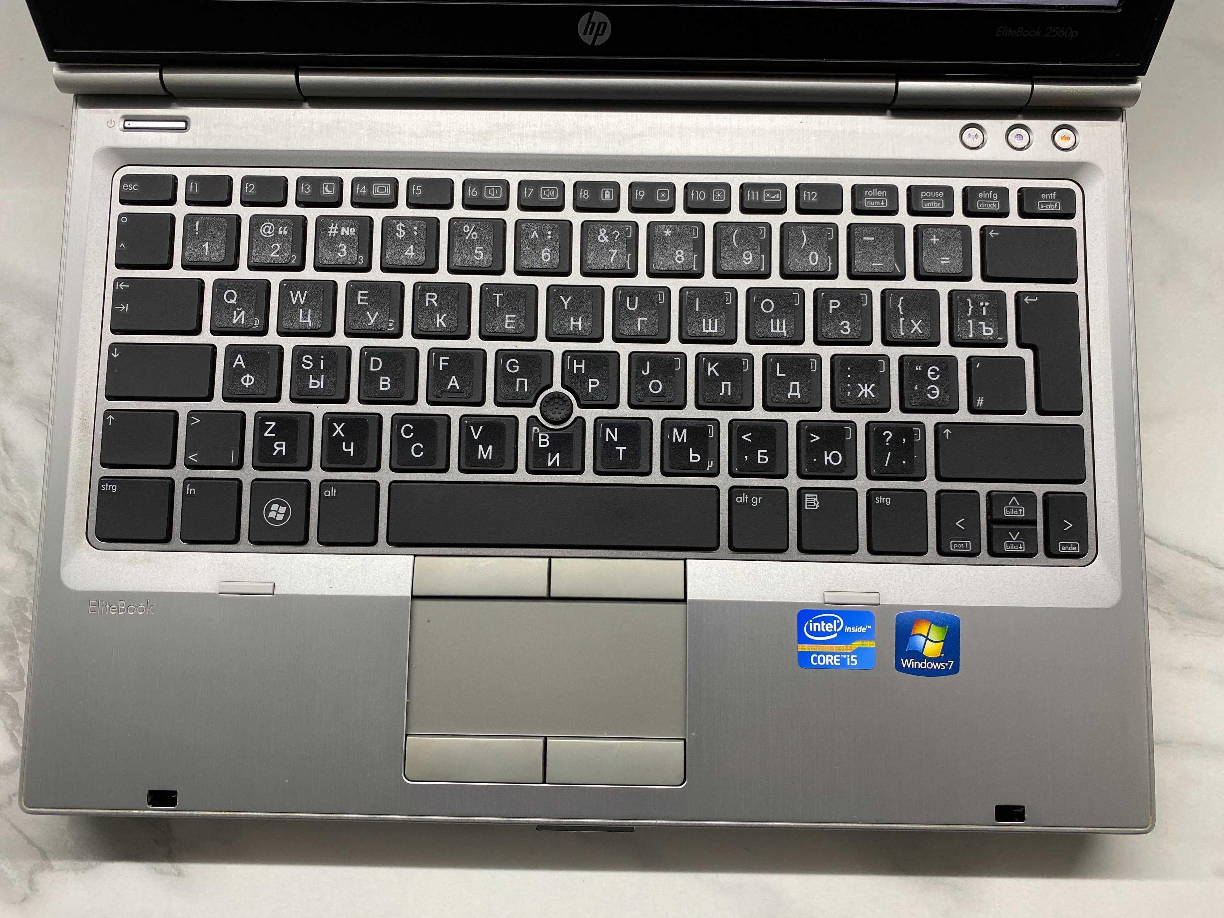 HP EliteBook 2560p intel i5-2540M/8Гб ОЗУ/SSD 160Гб/12,5'' HD АКБ нова